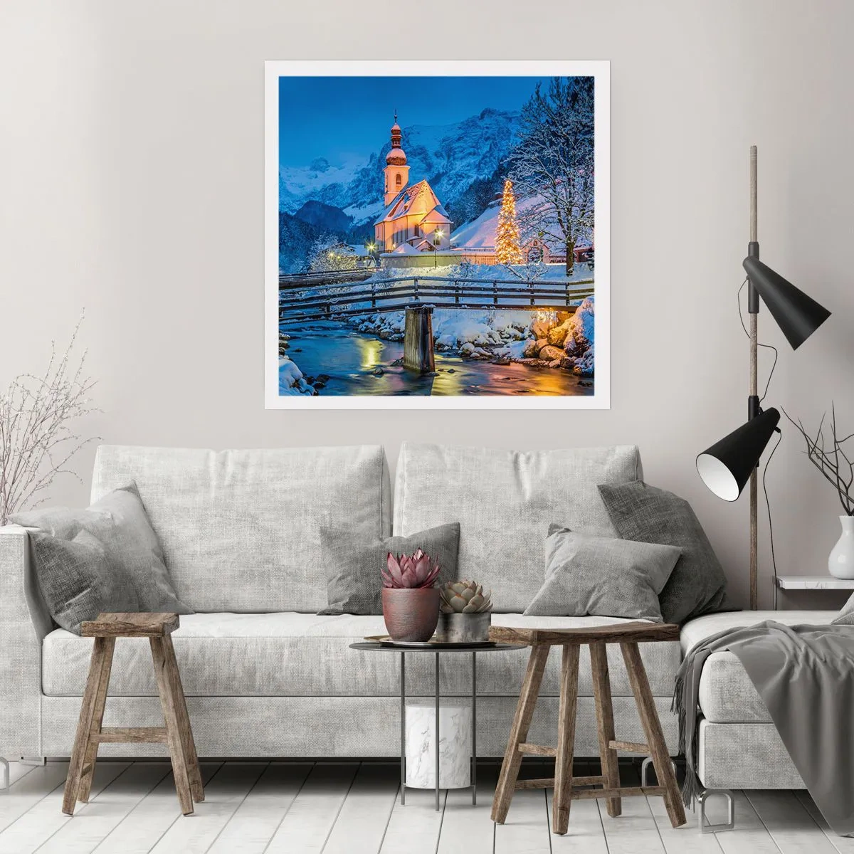 Poster - Weihnachtsgeist - 60x60 cm