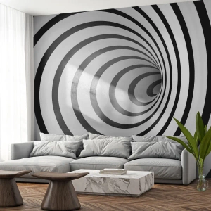 Selbstklebende Fototapete Deluxe Sticker - Sie können dem auch nicht widerstehen? - Abstraktion, 3D, Wirbel - 400x280 cm