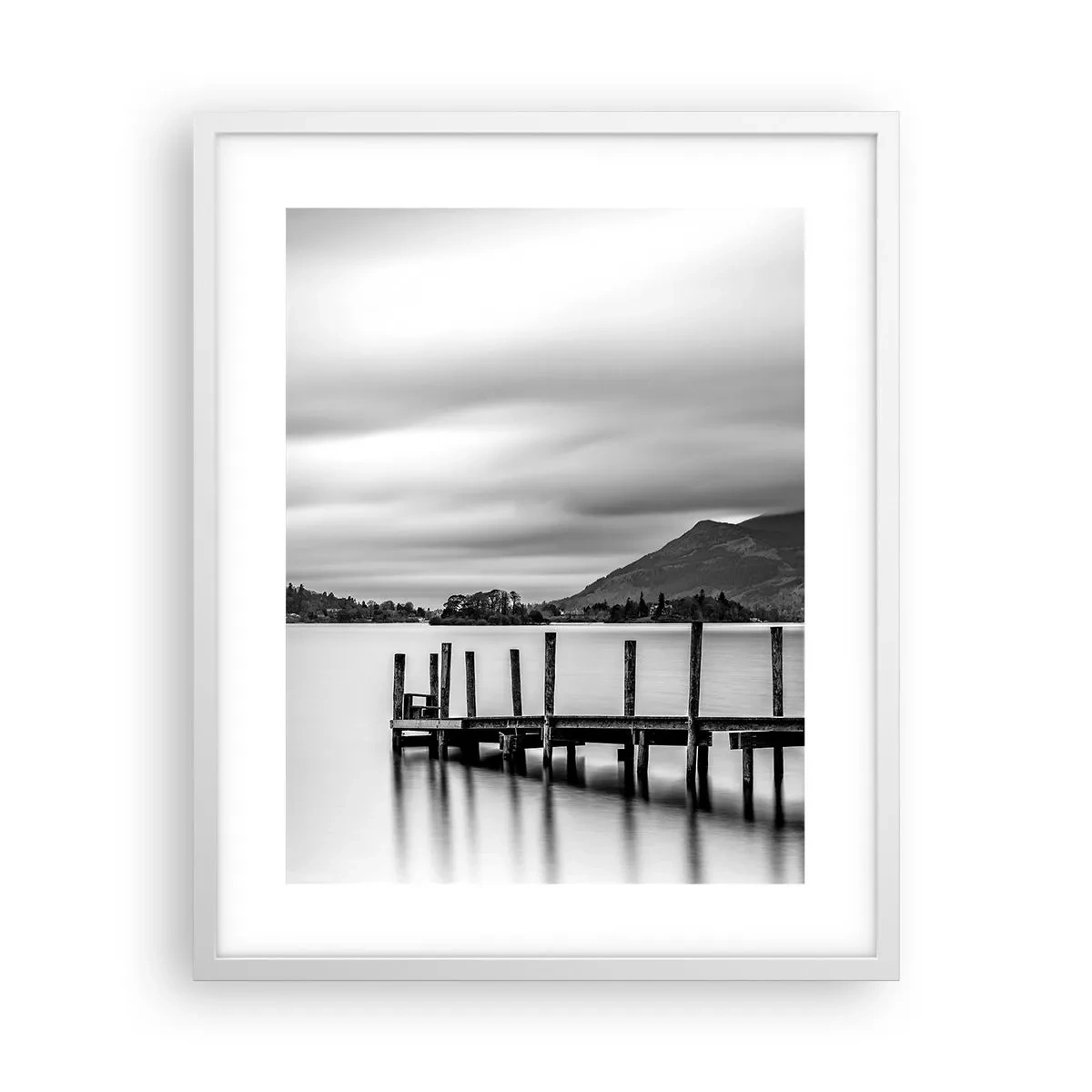 Poster in einem weißen Rahmen - Milde und Kraft - 40x50 cm