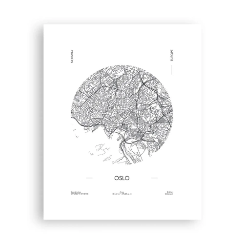 Poster - Anatomie von Oslo - 40x50 cm