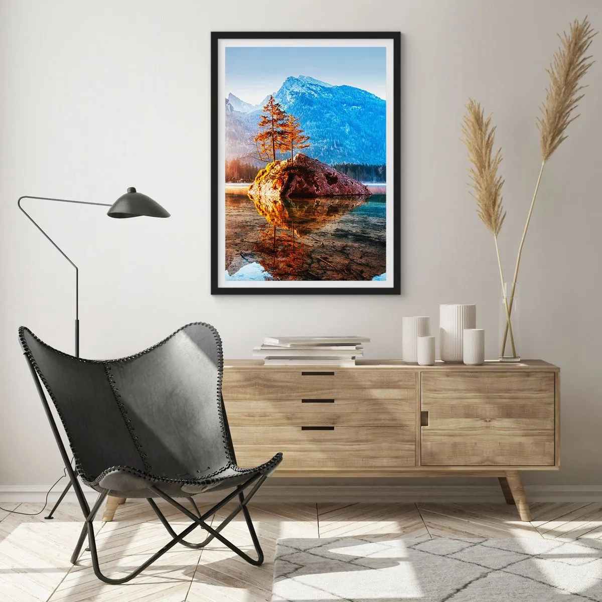 Poster in einem schwarzem Rahmen - Natur in neuem Licht - 61x91 cm