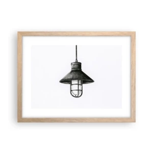 Poster in einem Rahmen aus heller Eiche - Wie vor Jahren… - 40x30 cm