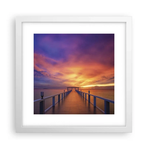 Poster in einem weißen Rahmen - Ohne Ende - 30x30 cm