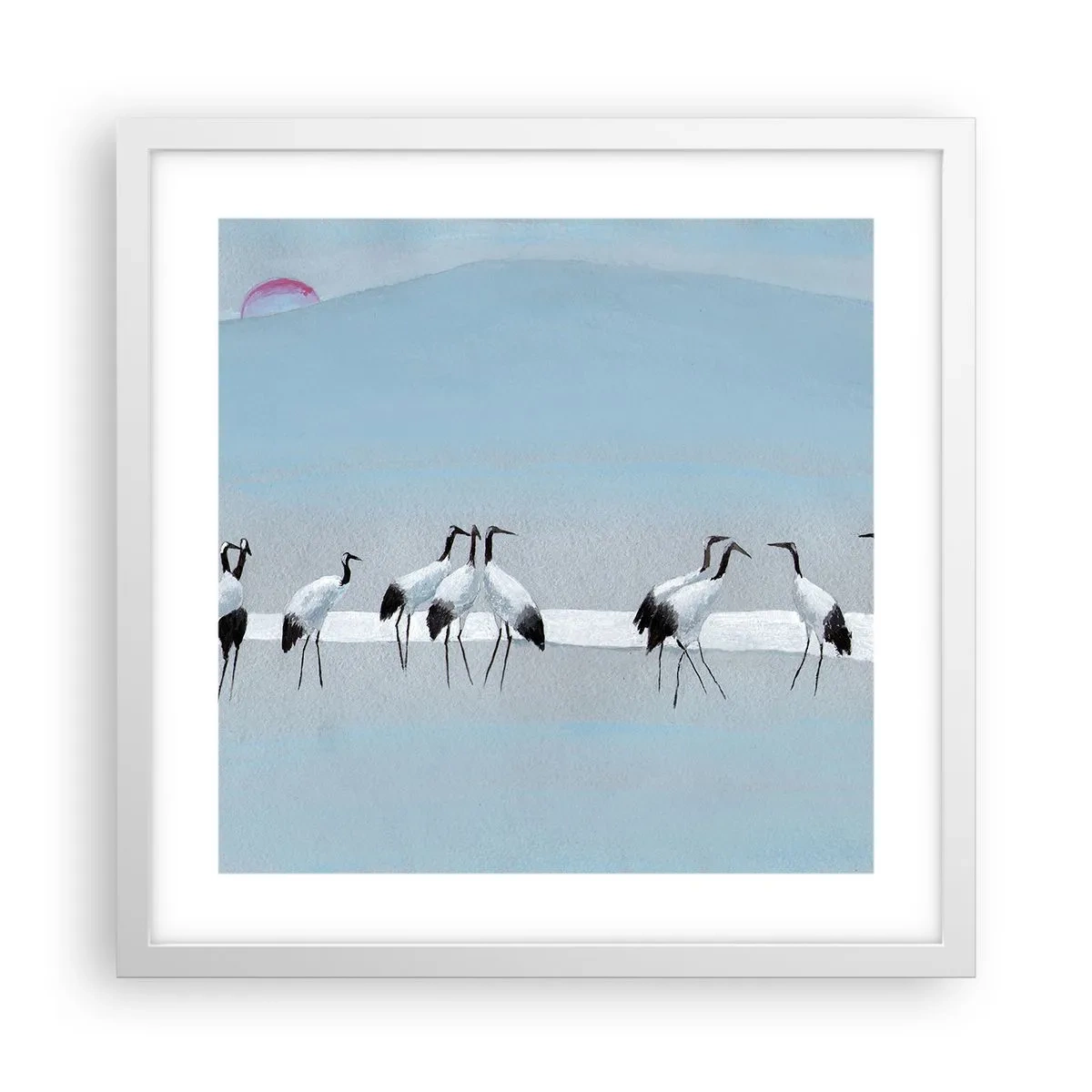 Poster in einem weißen Rahmen - Nach einem heißen Tag - 40x40 cm