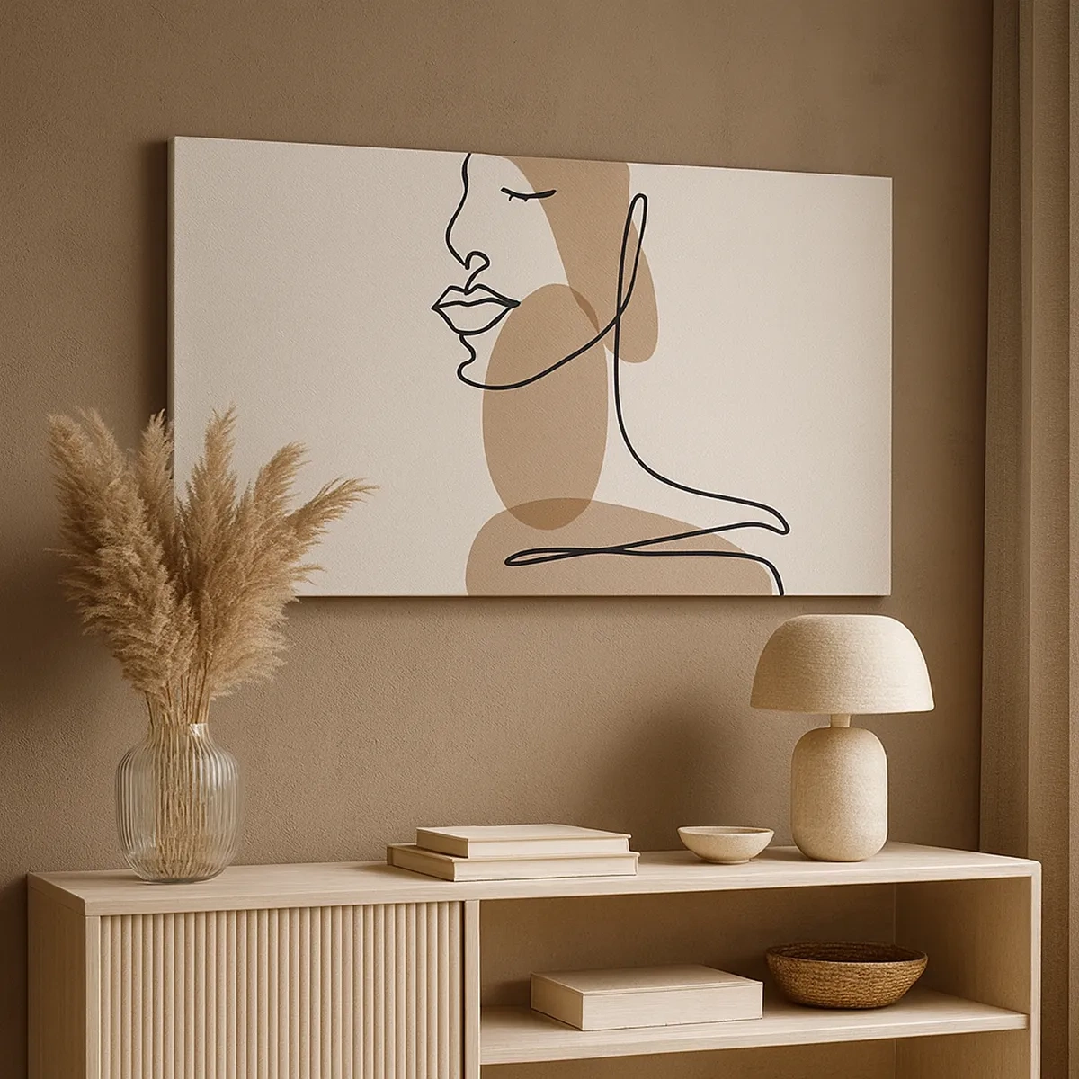 Bild auf Leinwand - Leinwandbild - Sich selbst zugehört - 30x30 cm