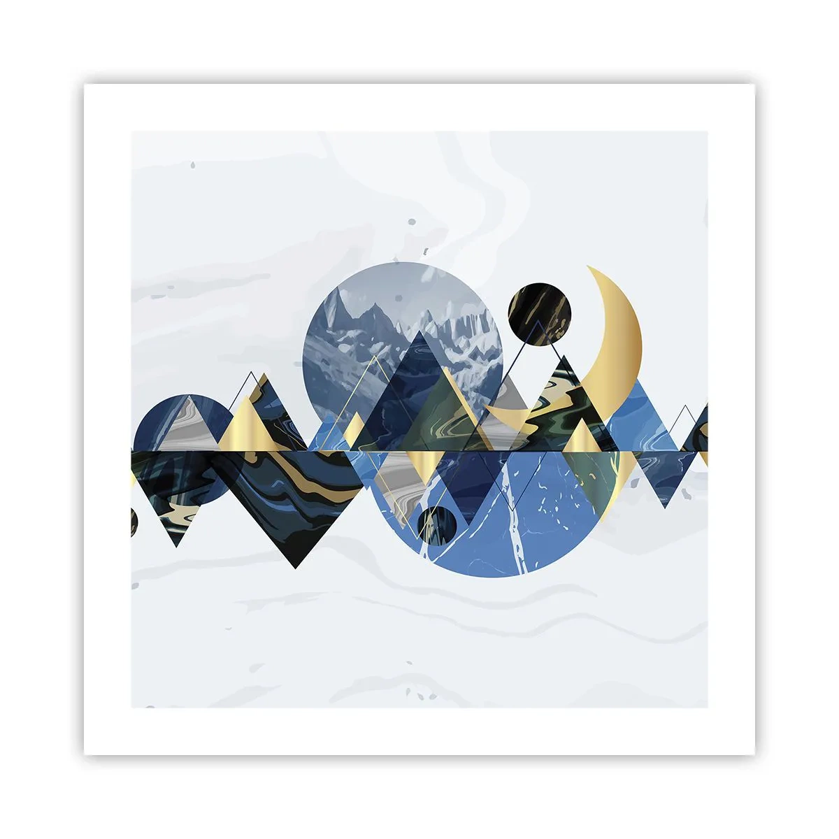 Poster - Geometrische Landschaft - 50x50 cm