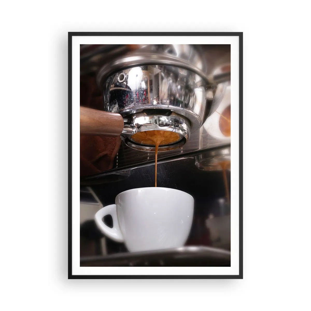 Poster in einem schwarzem Rahmen - Gute Zeit des Tages - 70x100 cm