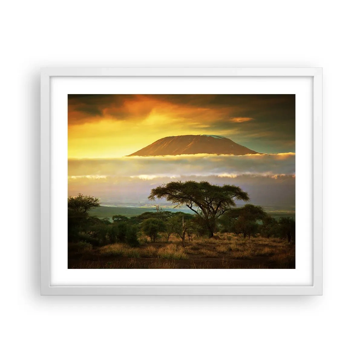 Poster in einem weißen Rahmen - Ein Reisetraum - 50x40 cm