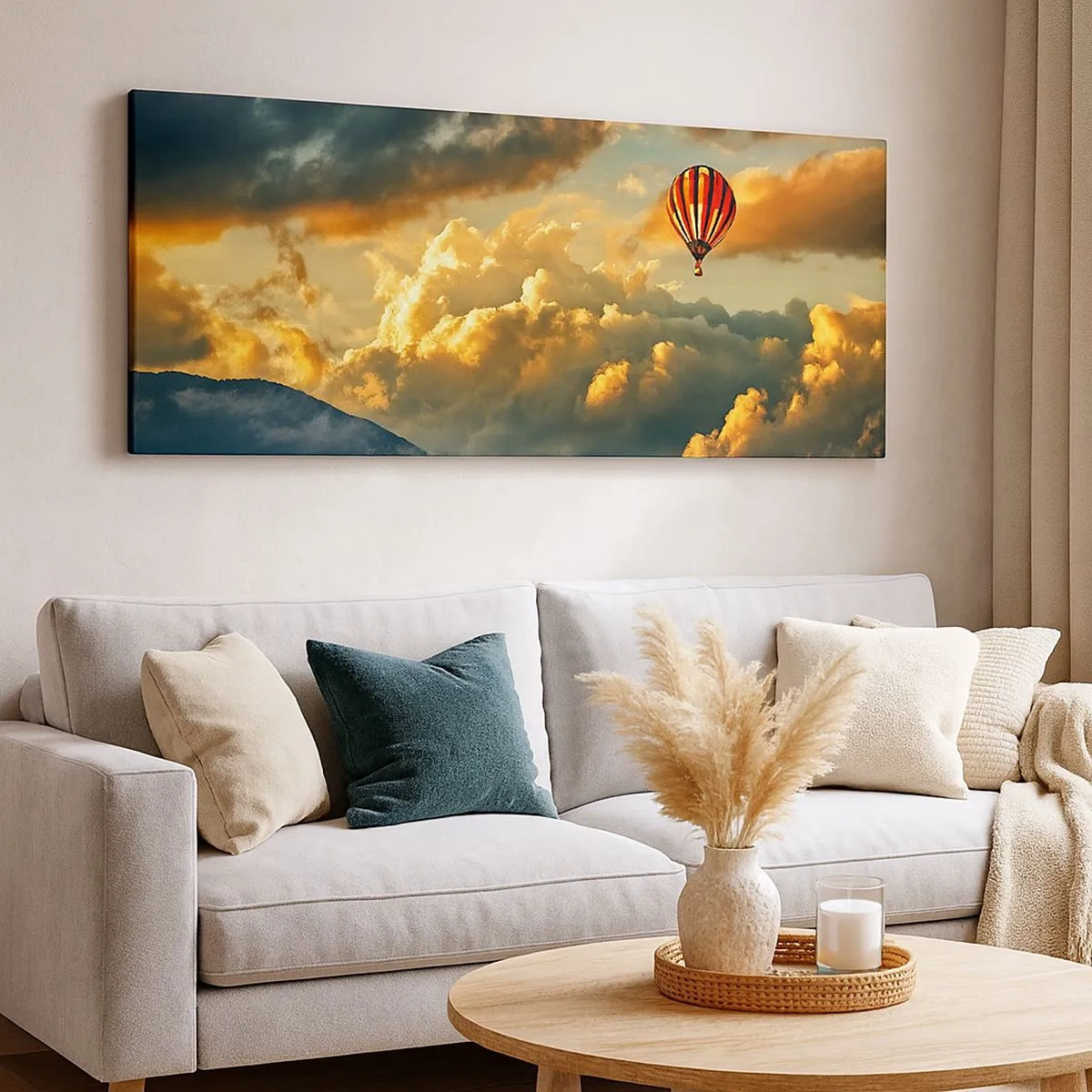 Bild auf Leinwand - Leinwandbild - Ich fliege, weil ich es will - 100x40 cm