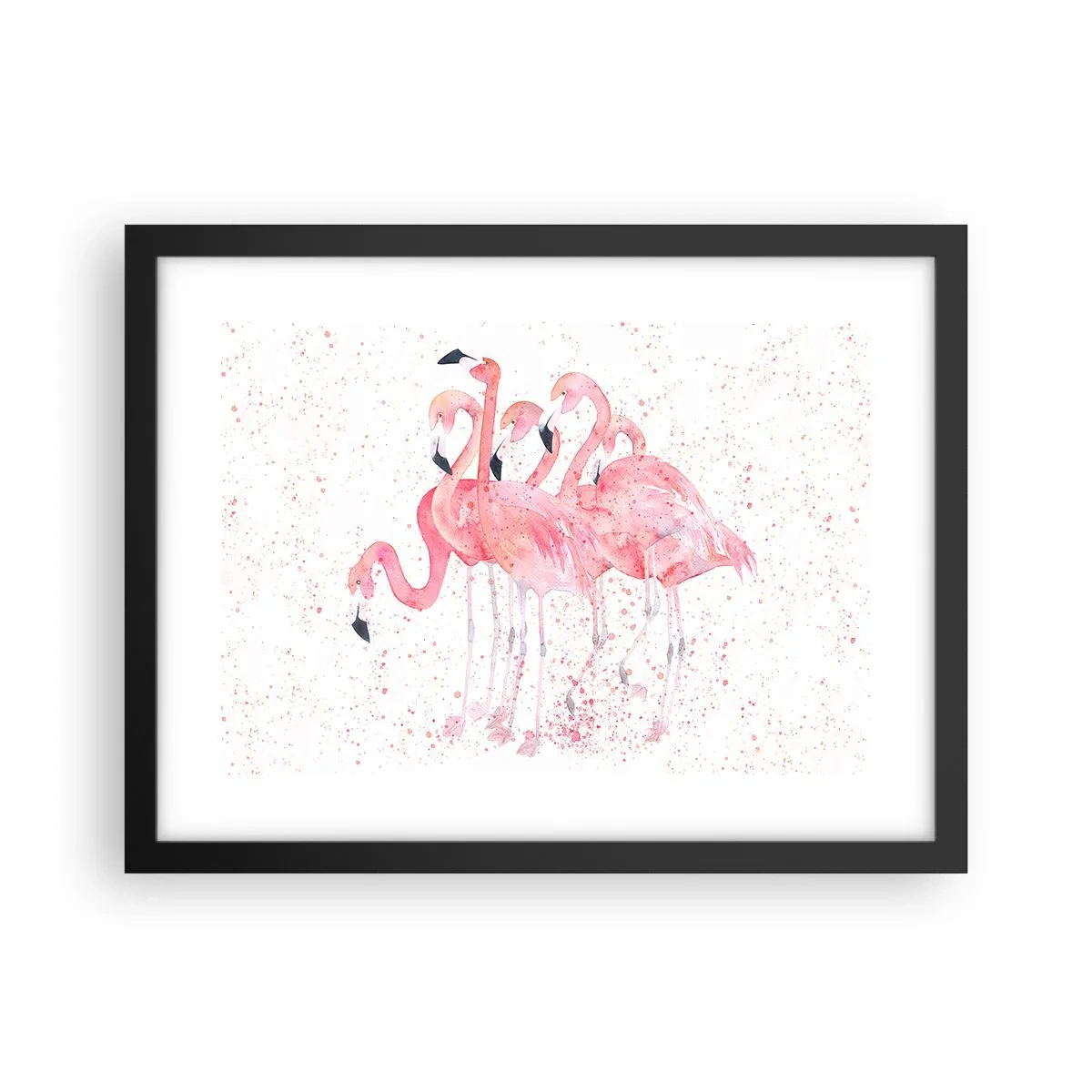 Poster in einem schwarzem Rahmen - Rosa Ensemble - 40x30 cm
