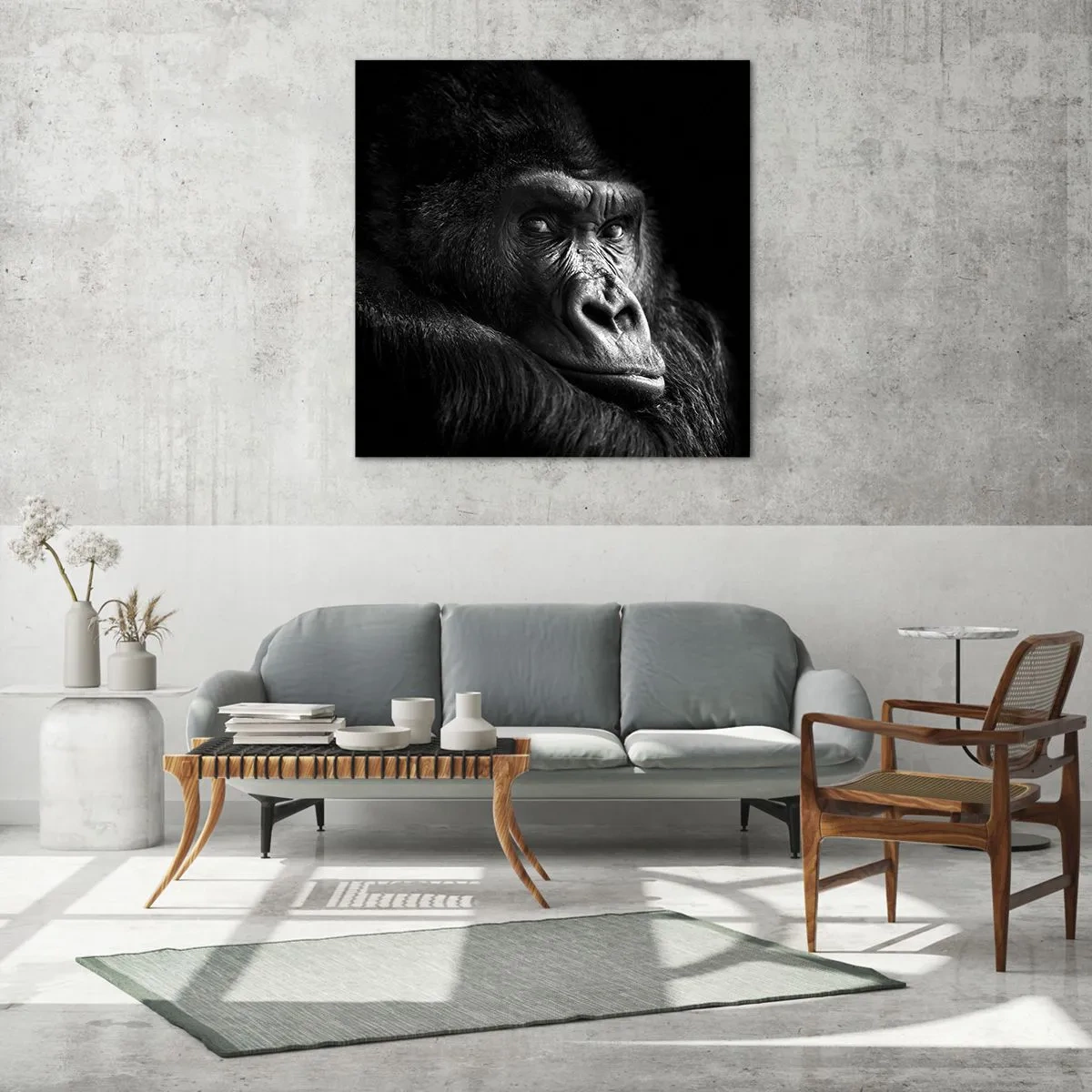 Glasbild - Bild auf glas - Und was guckst du so? - 60x60 cm