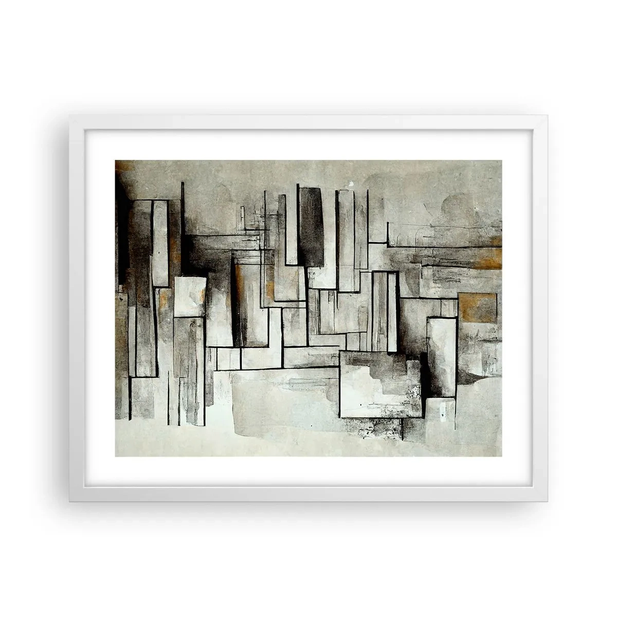 Poster in einem weißen Rahmen - Kraft der Einfachheit - 50x40 cm