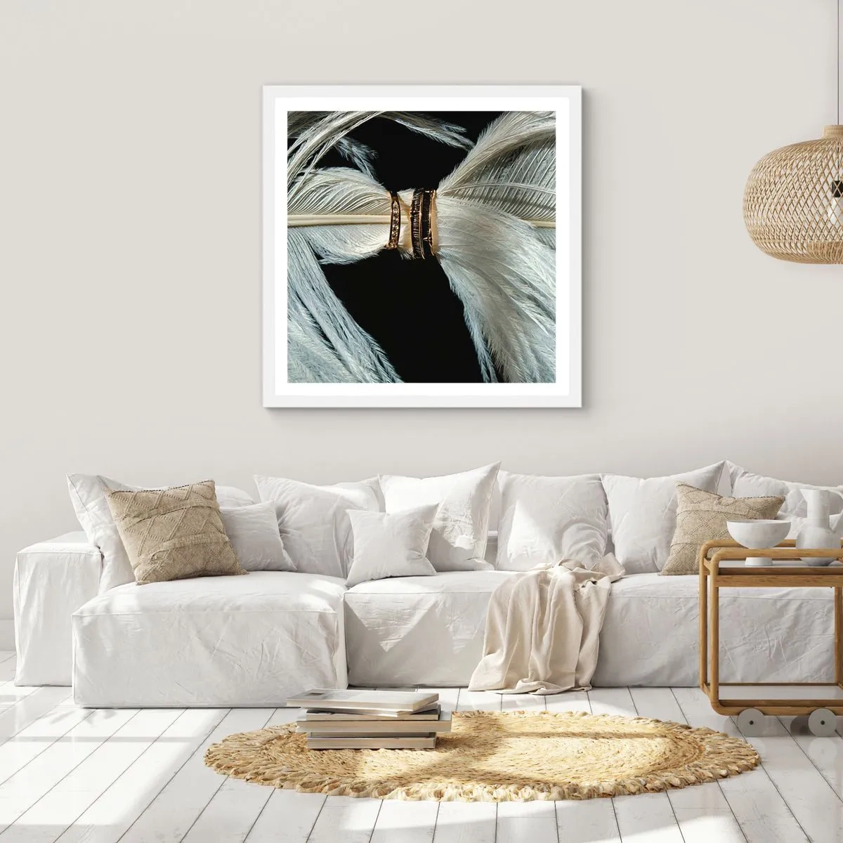 Poster in einem weißen Rahmen - ... und ich werde dich nicht verlassen ... - 50x50 cm