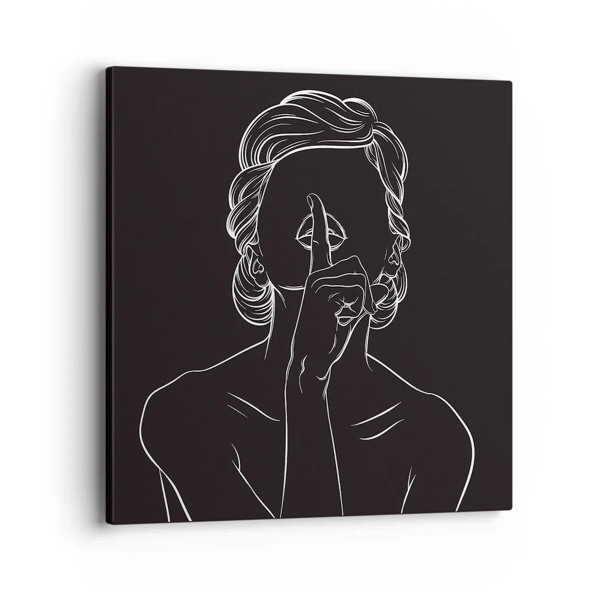 Bild auf Leinwand - Leinwandbild - Schönheit erblüht in der Stille - 40x40 cm