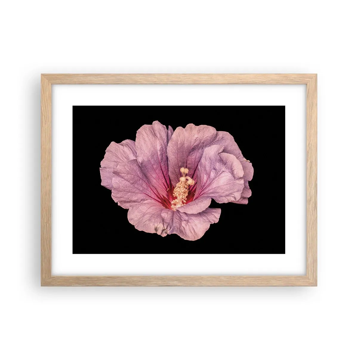 Poster in einem Rahmen aus heller Eiche - Direkt ins Herz - 40x30 cm