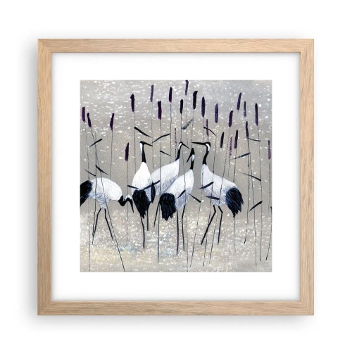 Poster in einem Rahmen aus heller Eiche - Unter ihren eigenen - 30x30 cm