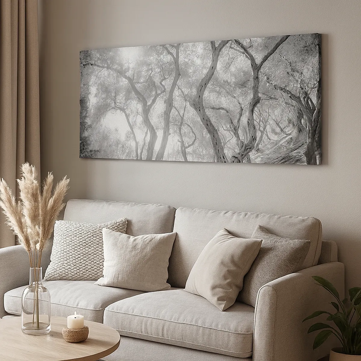 Bild auf Leinwand - Leinwandbild - Im Olivenhain - 30x30 cm