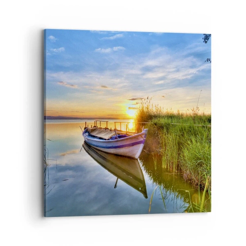 Bild auf Leinwand - Leinwandbild - Bucht erfüllter Träume - 70x70 cm