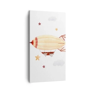 Bild auf Leinwand - Leinwandbild - Luftschiff - 45x80 cm