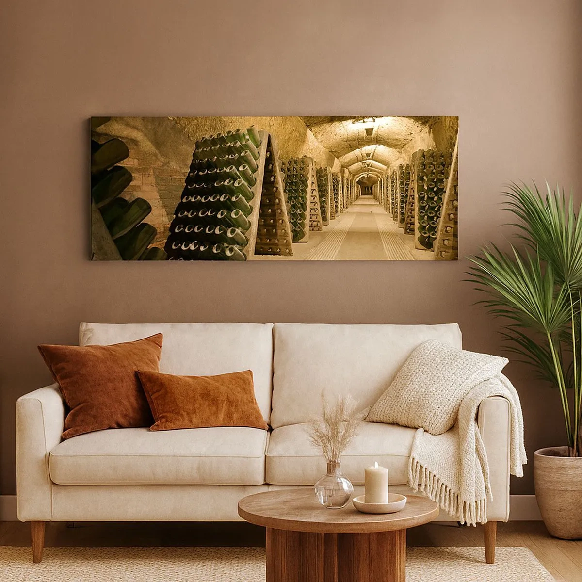 Bild auf Leinwand - Leinwandbild - Die Geburt des Geschmacks - 100x40 cm
