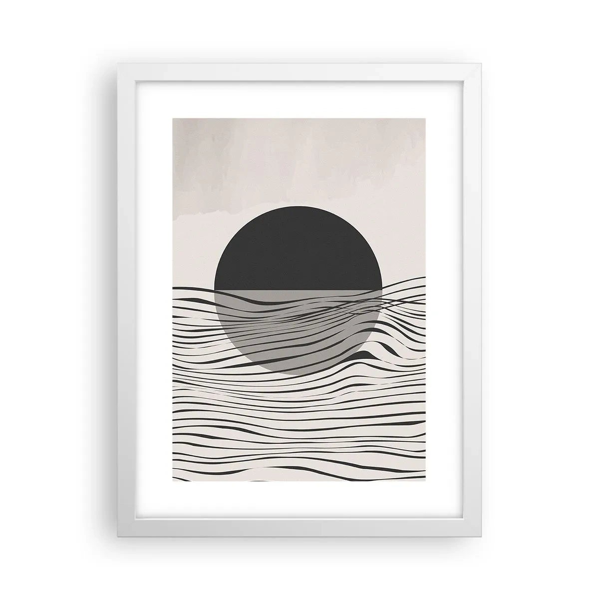 Poster in einem weißen Rahmen - Halbe Komposition - 30x40 cm