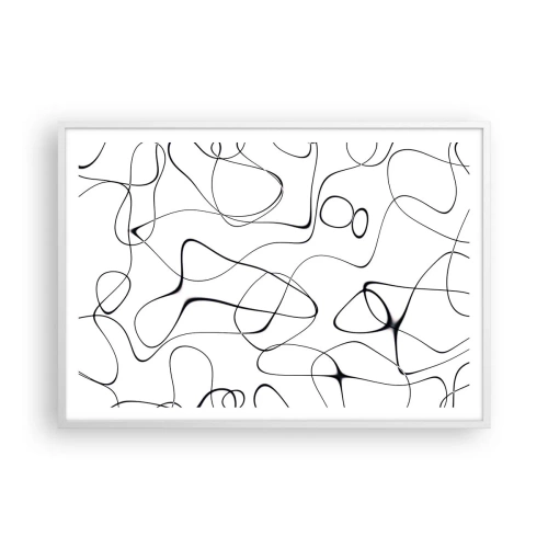 Poster in einem weißen Rahmen - Lebenswege, Wechselfälle - 100x70 cm