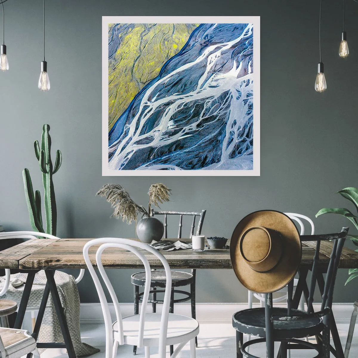 Poster - Felsmalereien der Natur - 40x40 cm