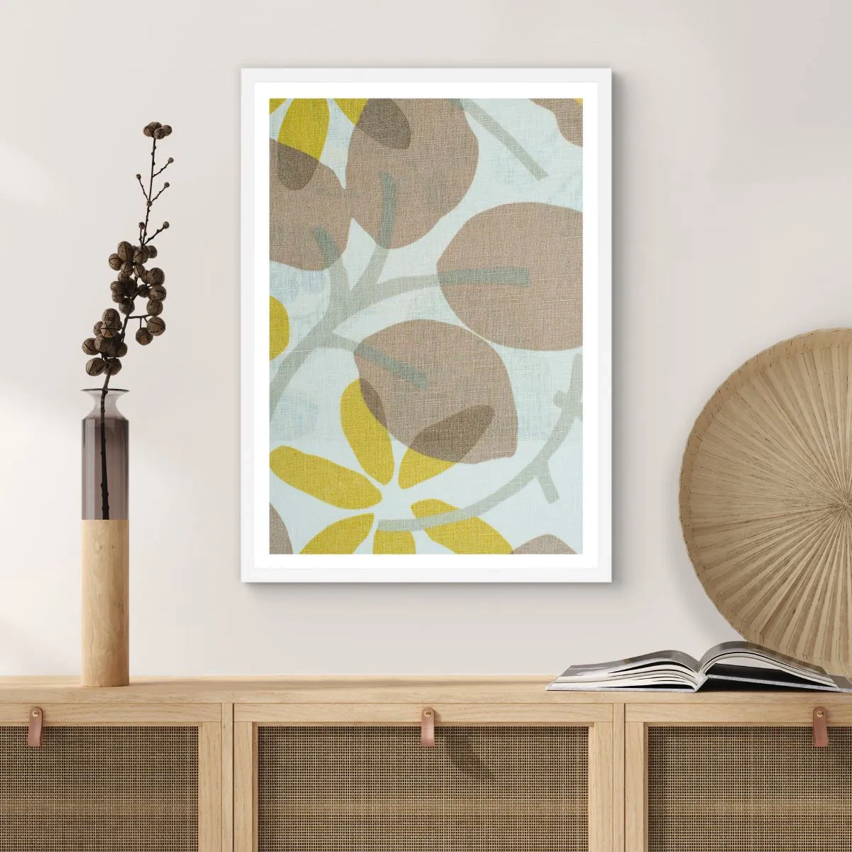 Poster in einem weißen Rahmen - Komposition in voller Sonne - 40x50 cm