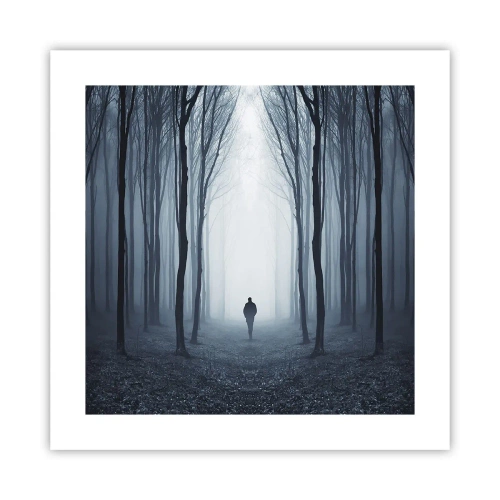 Poster - Alles einfach und übersichtlich - 40x40 cm