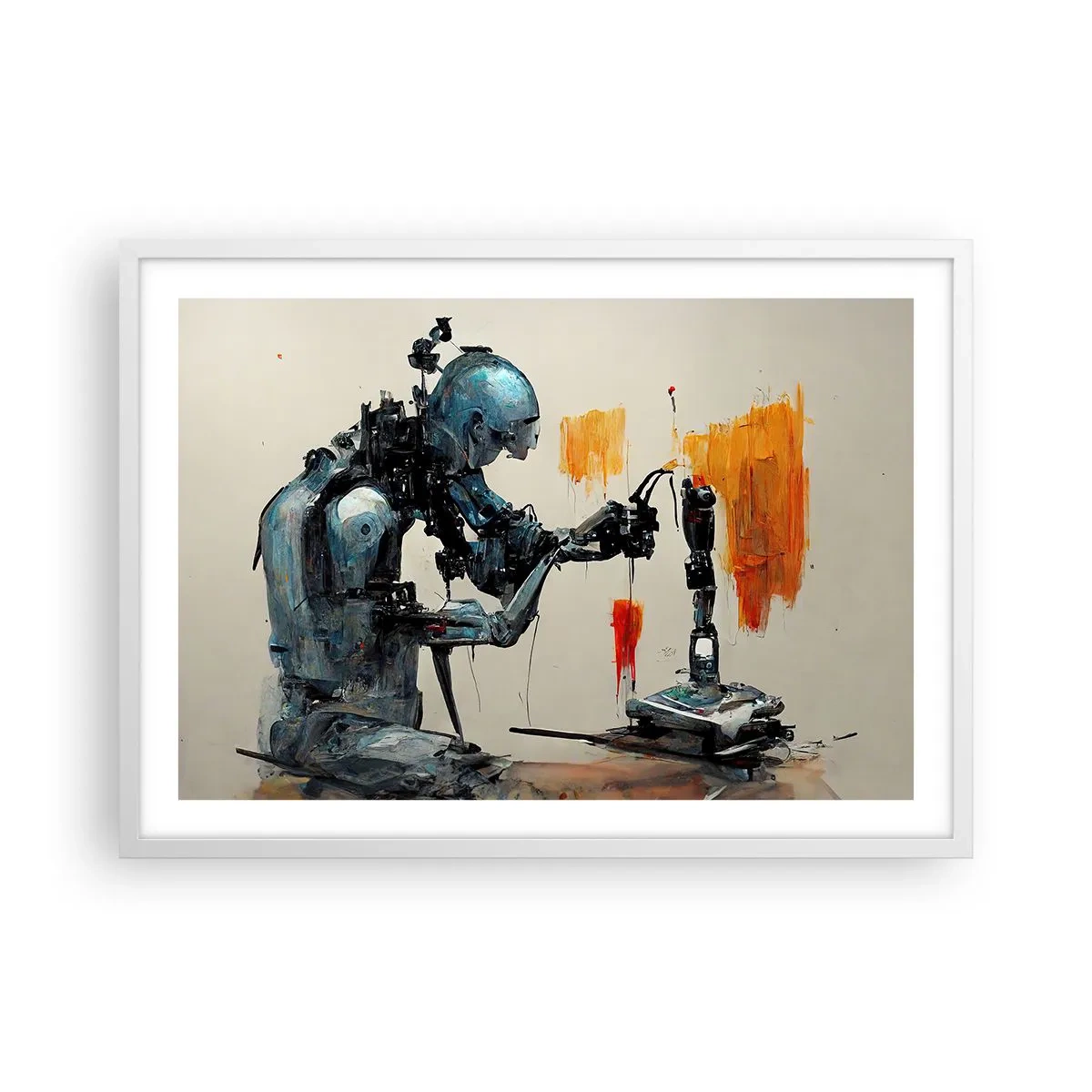 Poster in einem weißen Rahmen - Schon morgen… - 70x50 cm