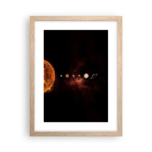 Poster in einem Rahmen aus heller Eiche - Unsere Nachbarschaft - 30x40 cm