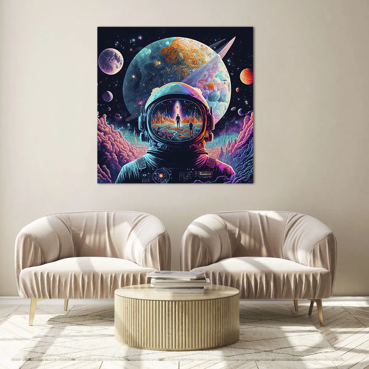 Glasbild - Bild auf glas - Philosophen haben nicht davon geträumt - 60x60 cm