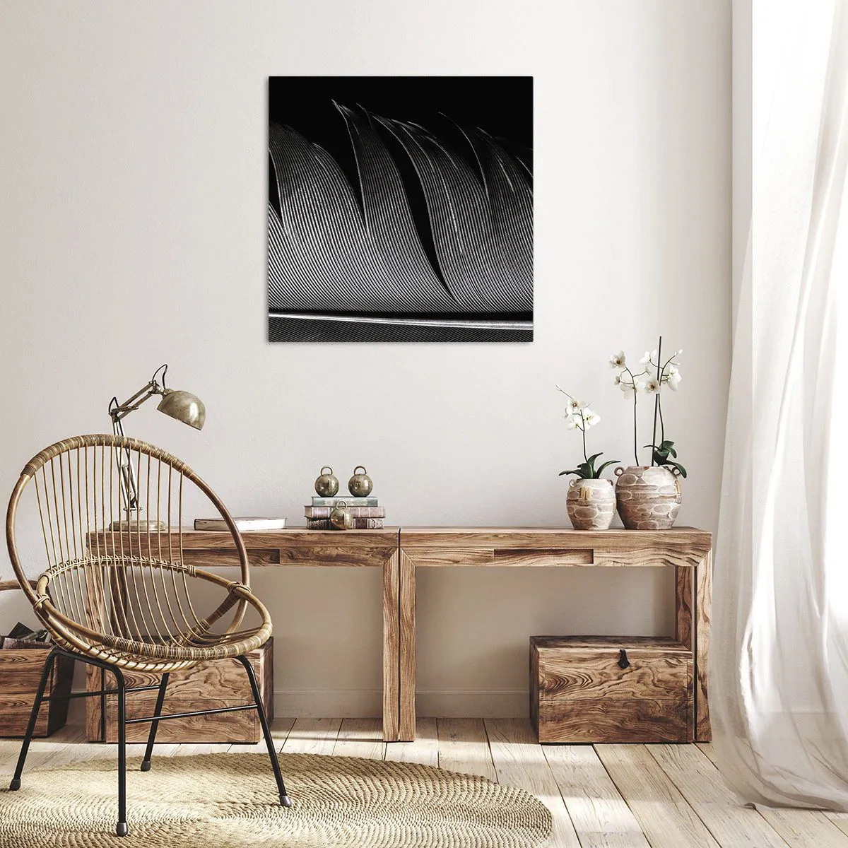 Bild auf Leinwand - Leinwandbild - Stift – ein wunderbares Design - 60x60 cm