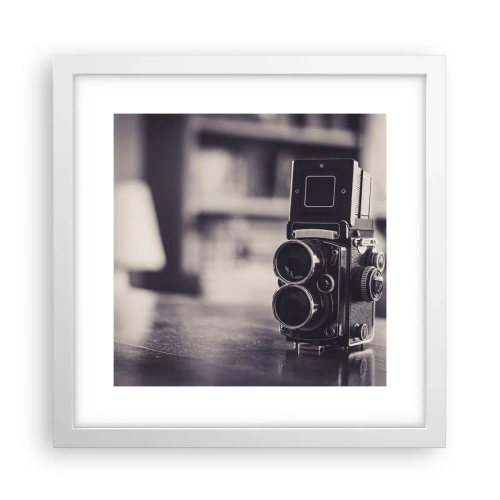 Poster in einem weißen Rahmen - Zauber alter Fotografie - 30x30 cm