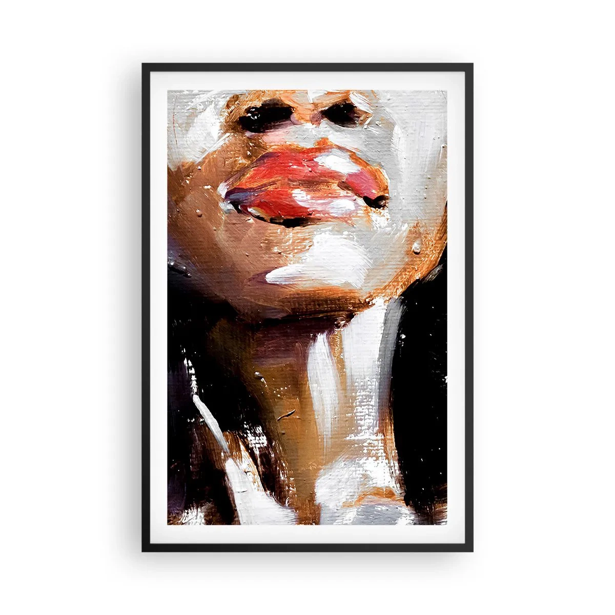 Poster in einem schwarzem Rahmen - Stolz ohne Vorurteile - 61x91 cm