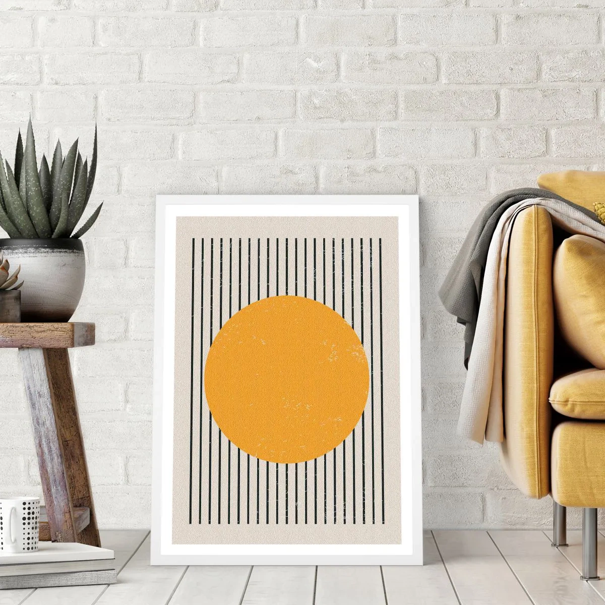 Poster in einem weißen Rahmen - Die Kraft der Einfachheit - 30x40 cm