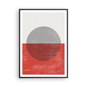 Poster in einem schwarzem Rahmen - Auf den Punkt gebracht - 70x100 cm