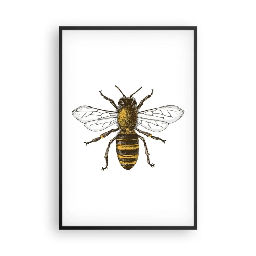 Poster in einem schwarzem Rahmen - Schön und gut - 61x91 cm