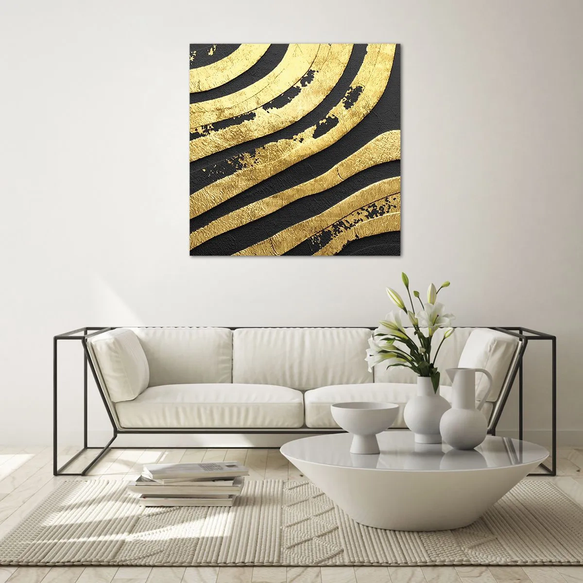 Glasbild - Bild auf glas - Alles fließt - 70x70 cm