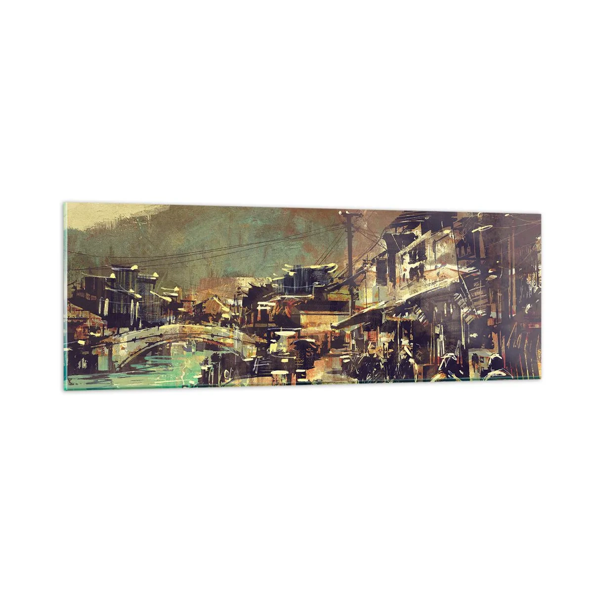 Glasbild - Bild auf glas - Das Leben als Reichtum an Grau - 90x30 cm