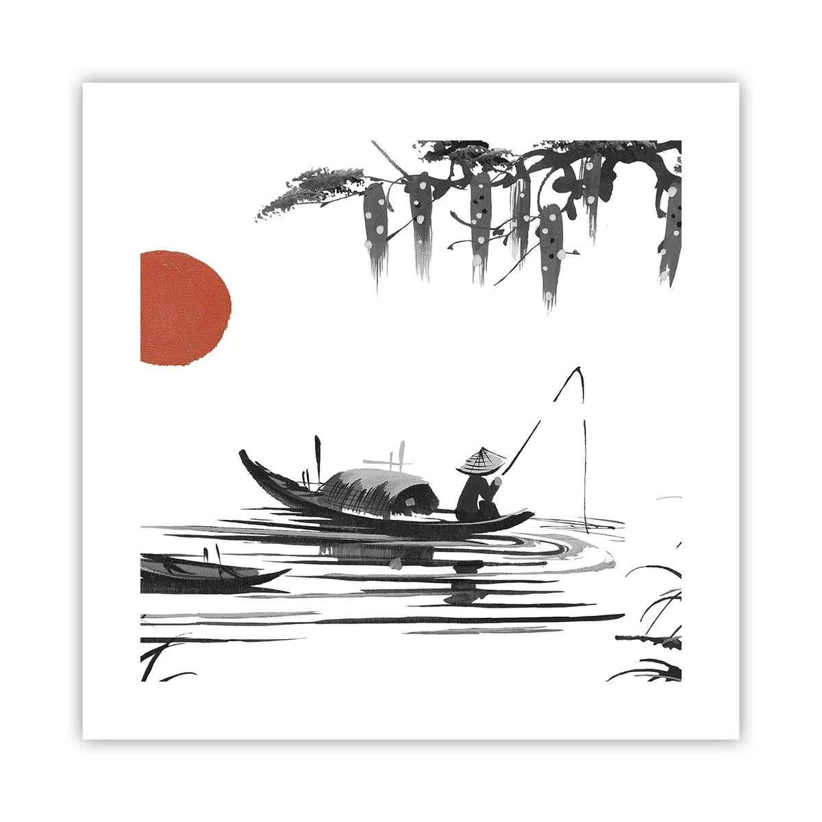 Poster - Asiatischer Nachmittag - 40x40 cm