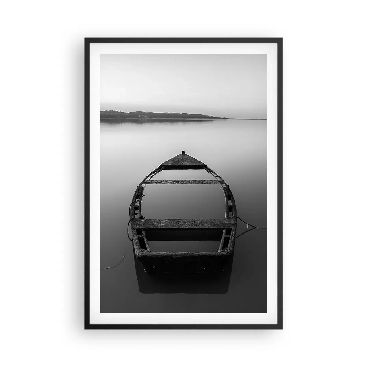Poster in einem schwarzem Rahmen - Sehnsucht und Melancholie - 61x91 cm