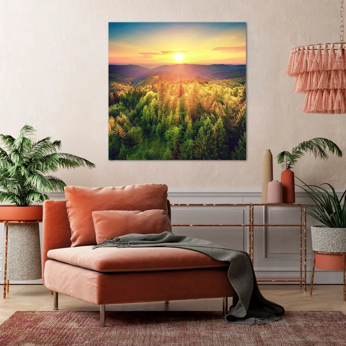 Bild auf Leinwand - Leinwandbild - Scheitelpunkte und Spitzen - 50x50 cm