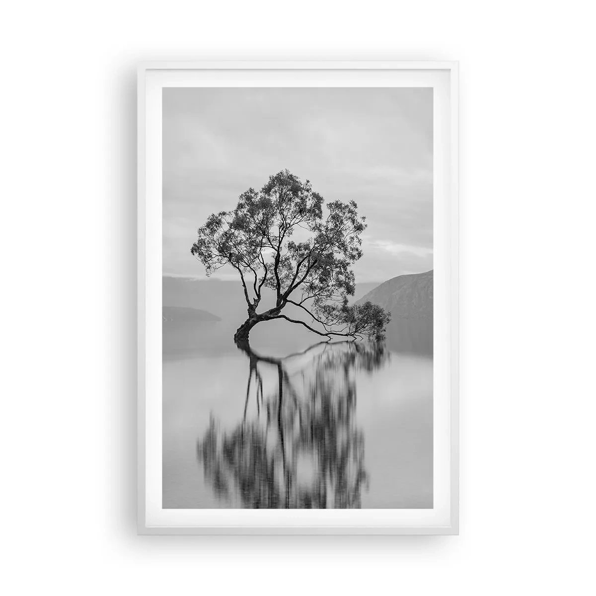 Poster in einem weißen Rahmen - Es gibt so ein Land - 61x91 cm