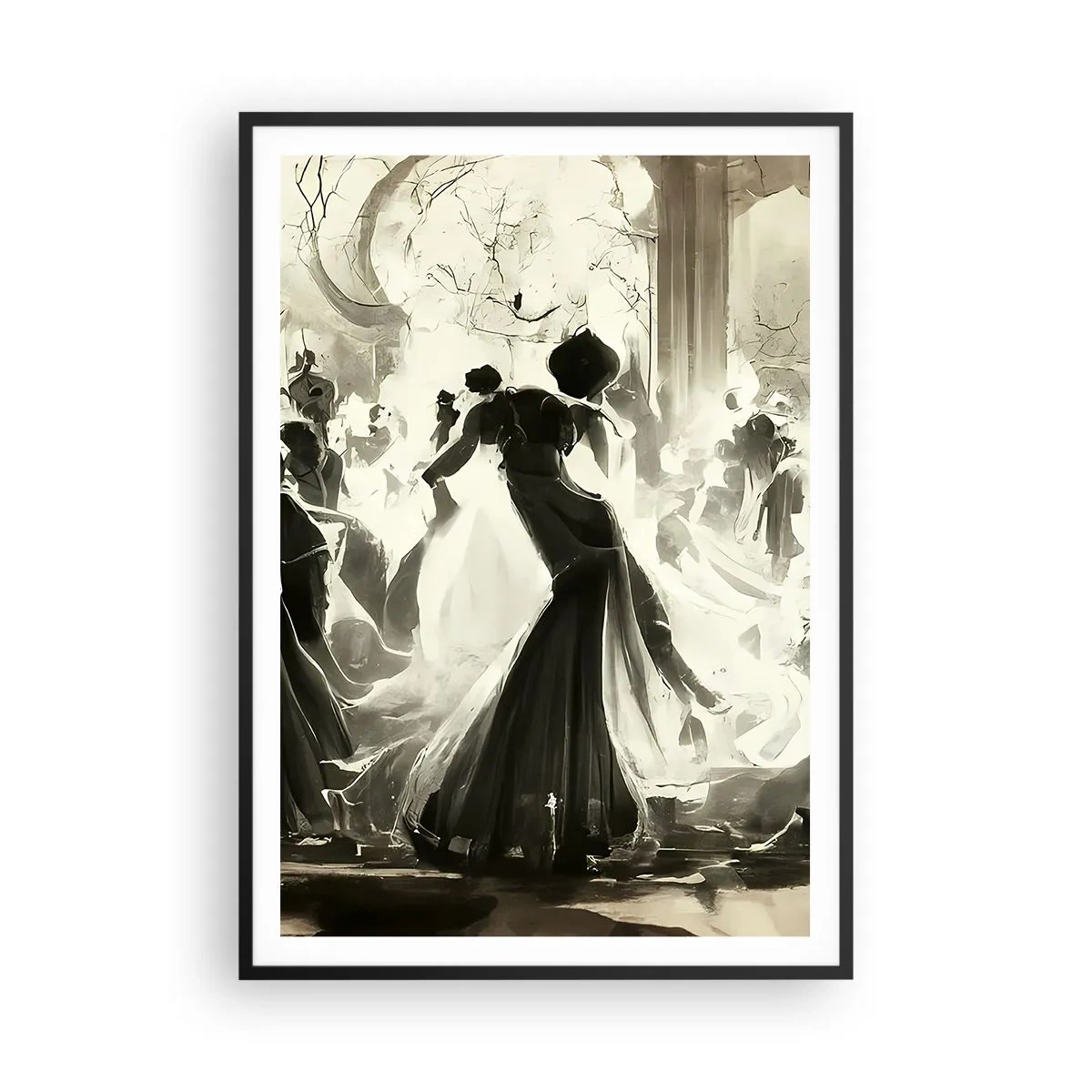 Poster in einem schwarzem Rahmen - Die große Maskerade - 70x100 cm