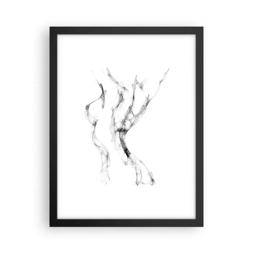 Poster in einem schwarzem Rahmen - Schön und stark - 30x40 cm