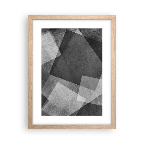 Poster in einem Rahmen aus heller Eiche - Das ewige Symbol für Beständigkeit und Ordnung - 30x40 cm