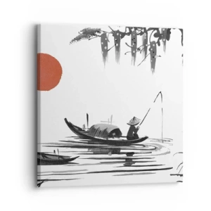 Bild auf Leinwand - Leinwandbild - Asiatischer Nachmittag - 30x30 cm