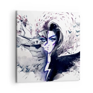 Bild auf Leinwand - Leinwandbild - Dämonisch und schön - 50x50 cm