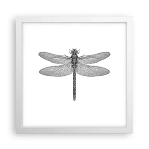 Poster in einem weißen Rahmen - Präzision der Natur - 30x30 cm